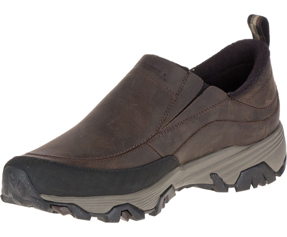 Zapatos De Seguridad Hombre - Merrell Coldpack Ice+ Moc Waterproof - Marrones - BYNC-09517